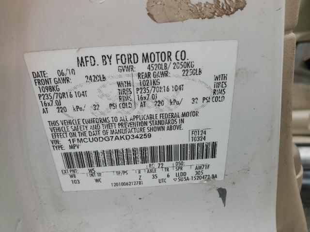 Photo 13 VIN: 1FMCU0DG7AKD34259 - FORD ESCAPE XLT 