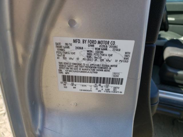 Photo 9 VIN: 1FMCU0DG8BKA32769 - FORD ESCAPE XLT 