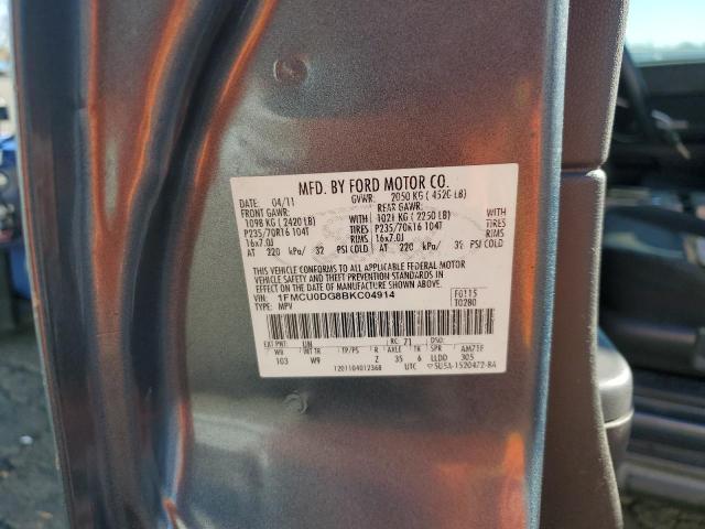 Photo 12 VIN: 1FMCU0DG8BKC04914 - FORD ESCAPE XLT 