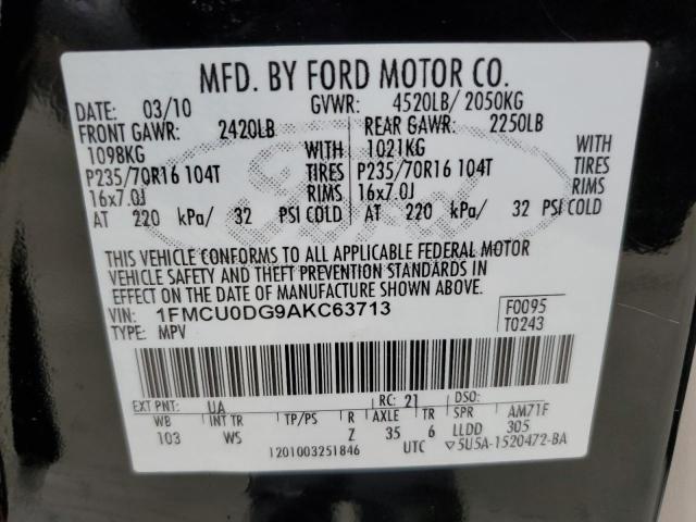 Photo 12 VIN: 1FMCU0DG9AKC63713 - FORD ESCAPE XLT 