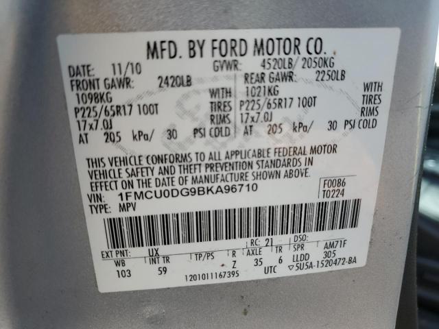 Photo 13 VIN: 1FMCU0DG9BKA96710 - FORD ESCAPE 