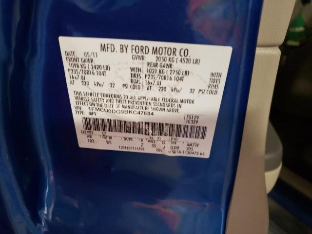 Photo 9 VIN: 1FMCU0DG9BKC47884 - FORD ESCAPE XLT 