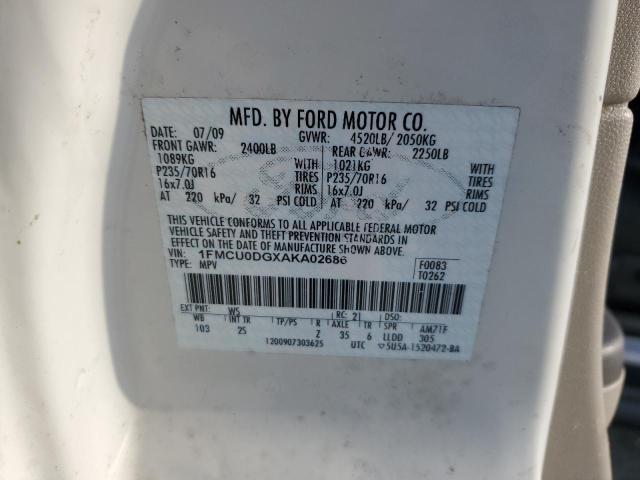 Photo 12 VIN: 1FMCU0DGXAKA02686 - FORD ESCAPE XLT 