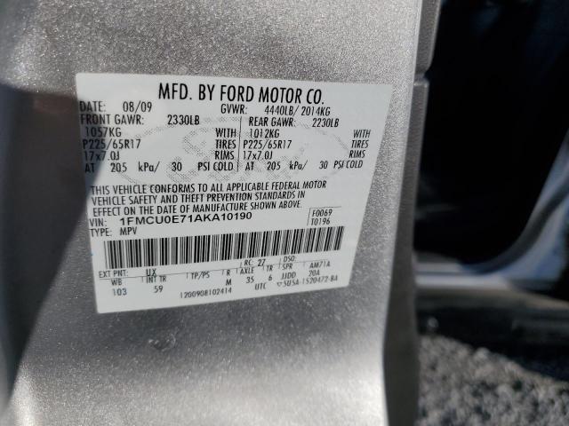 Photo 11 VIN: 1FMCU0E71AKA10190 - FORD ESCAPE 