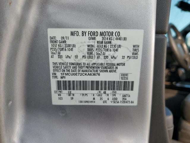 Photo 12 VIN: 1FMCU0E72CKA63676 - FORD ESCAPE LIM 