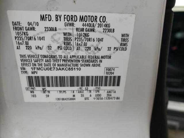 Photo 11 VIN: 1FMCU0E73AKC85110 - FORD ESCAPE 