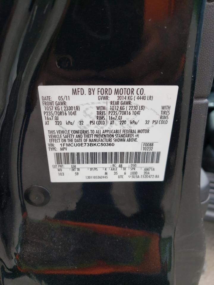 Photo 11 VIN: 1FMCU0E73BKC50360 - FORD ESCAPE 