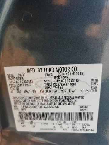 Photo 11 VIN: 1FMCU0E73CKA63766 - FORD ESCAPE 