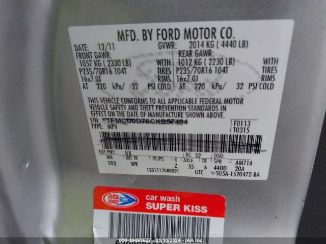 Photo 8 VIN: 1FMCU0E74AKD25307 - FORD ESCAPE 