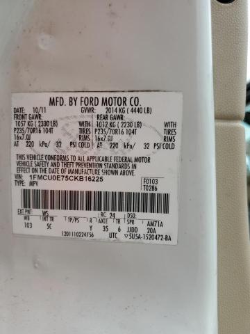 Photo 11 VIN: 1FMCU0E75CKB16225 - FORD ESCAPE LIM 