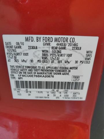 Photo 12 VIN: 1FMCU0E76BKA20876 - FORD ESCAPE 