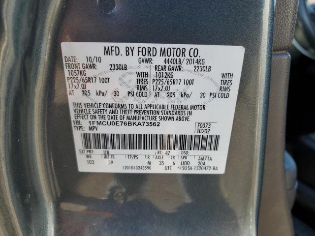 Photo 12 VIN: 1FMCU0E76BKA73562 - FORD ESCAPE LIM 