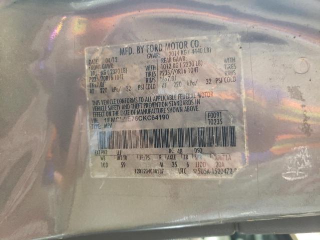 Photo 13 VIN: 1FMCU0E76CKC64190 - FORD ESCAPE LIM 