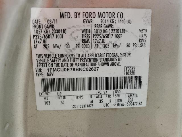 Photo 11 VIN: 1FMCU0E78BKC02627 - FORD ESCAPE 