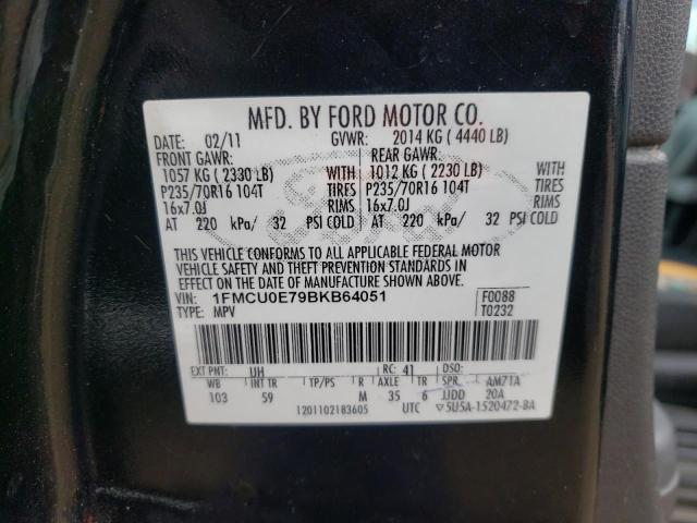 Photo 11 VIN: 1FMCU0E79BKB64051 - FORD ESCAPE 