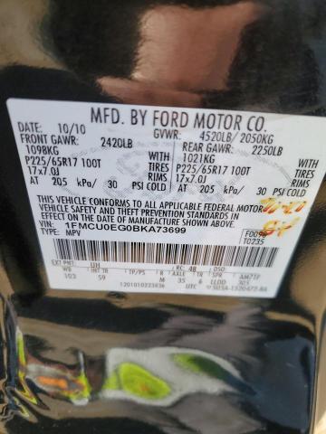 Photo 12 VIN: 1FMCU0EG0BKA73699 - FORD ESCAPE 