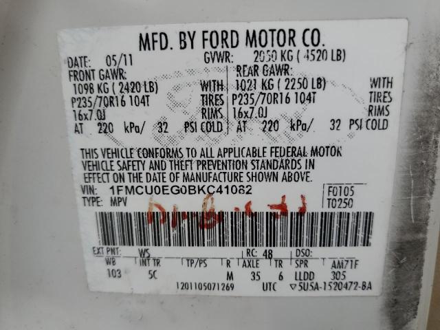 Photo 12 VIN: 1FMCU0EG0BKC41082 - FORD ESCAPE LIM 