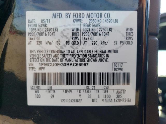 Photo 11 VIN: 1FMCU0EG0BKC66967 - FORD ESCAPE 