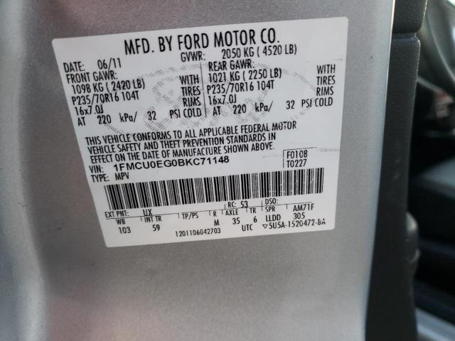 Photo 9 VIN: 1FMCU0EG0BKC71148 - FORD ESCAPE LIM 