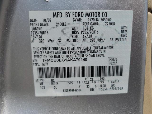 Photo 12 VIN: 1FMCU0EG1AKA79140 - FORD ESCAPE LIM 