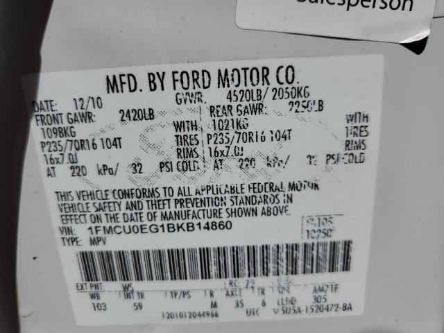 Photo 12 VIN: 1FMCU0EG1BKB14860 - FORD ESCAPE LIM 