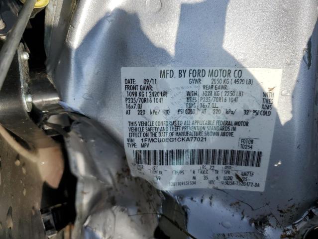 Photo 12 VIN: 1FMCU0EG1CKA77021 - FORD ESCAPE LIM 