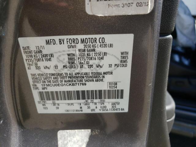 Photo 9 VIN: 1FMCU0EG1CKB71769 - FORD ESCAPE LIM 