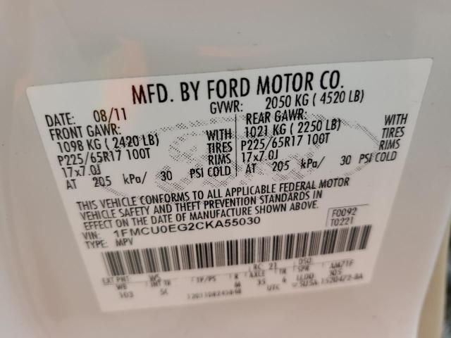 Photo 11 VIN: 1FMCU0EG2CKA55030 - FORD ESCAPE LIM 