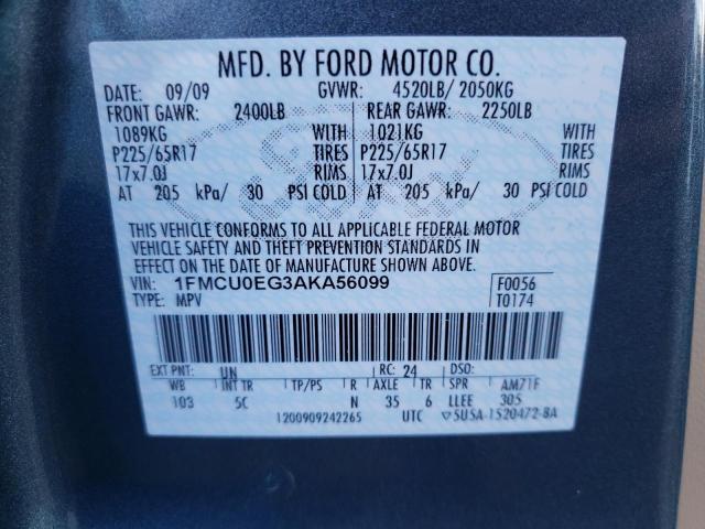 Photo 9 VIN: 1FMCU0EG3AKA56099 - FORD ESCAPE LIM 