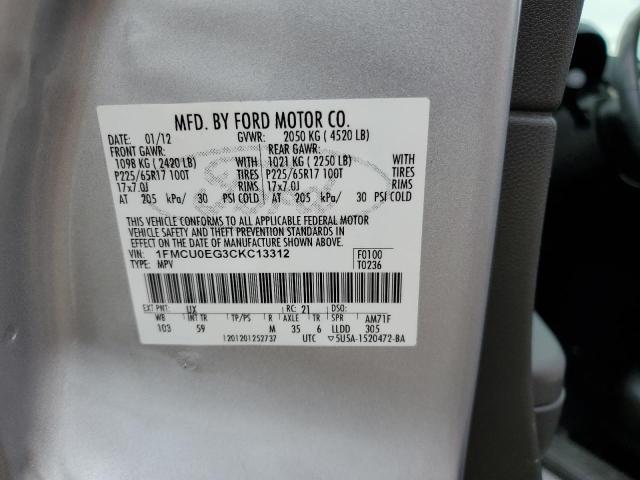 Photo 11 VIN: 1FMCU0EG3CKC13312 - FORD ESCAPE 