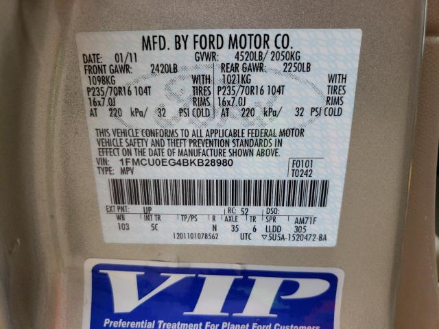 Photo 12 VIN: 1FMCU0EG4BKB28980 - FORD ESCAPE 