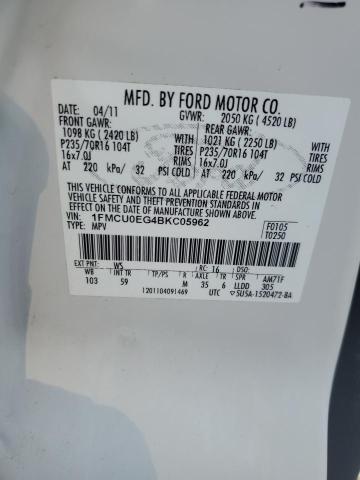 Photo 13 VIN: 1FMCU0EG4BKC05962 - FORD ESCAPE LIM 