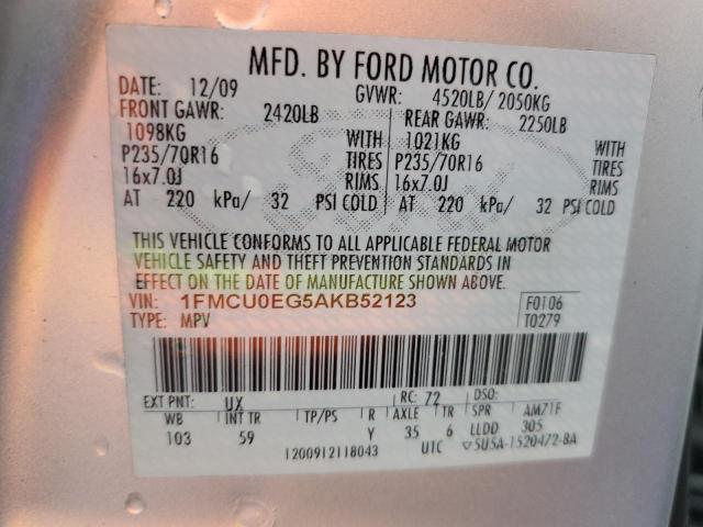 Photo 12 VIN: 1FMCU0EG5AKB52123 - FORD ESCAPE 