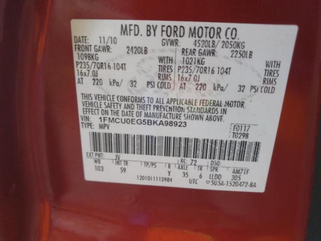 Photo 12 VIN: 1FMCU0EG5BKA98923 - FORD ESCAPE LIM 