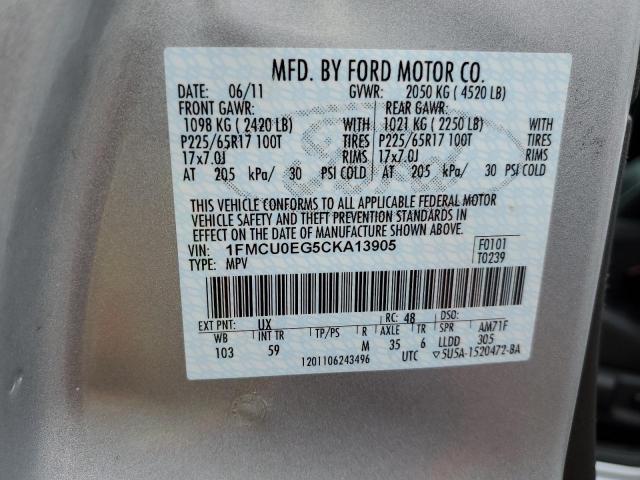 Photo 12 VIN: 1FMCU0EG5CKA13905 - FORD ESCAPE LIM 