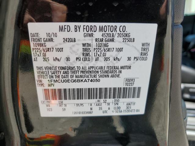 Photo 11 VIN: 1FMCU0EG6BKA74050 - FORD ESCAPE 