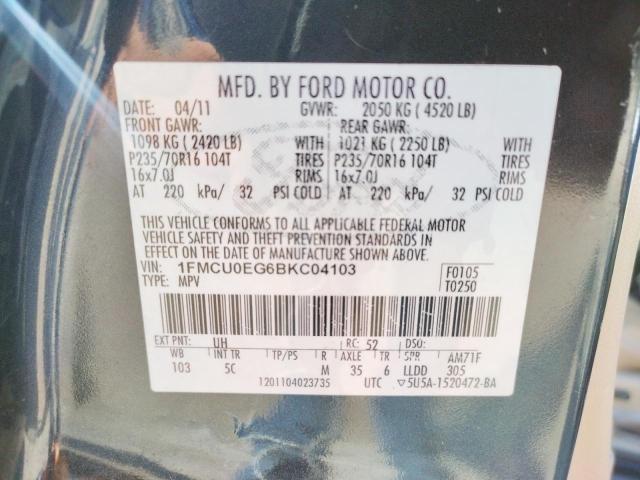 Photo 9 VIN: 1FMCU0EG6BKC04103 - FORD ESCAPE LIM 