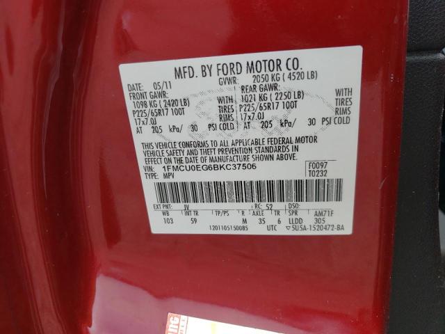 Photo 11 VIN: 1FMCU0EG6BKC37506 - FORD ESCAPE 