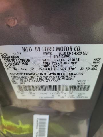 Photo 12 VIN: 1FMCU0EG6CKA35380 - FORD ESCAPE 