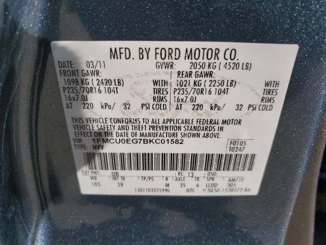 Photo 11 VIN: 1FMCU0EG7BKC01582 - FORD ESCAPE 