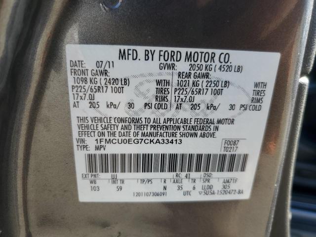 Photo 12 VIN: 1FMCU0EG7CKA33413 - FORD ESCAPE LIM 