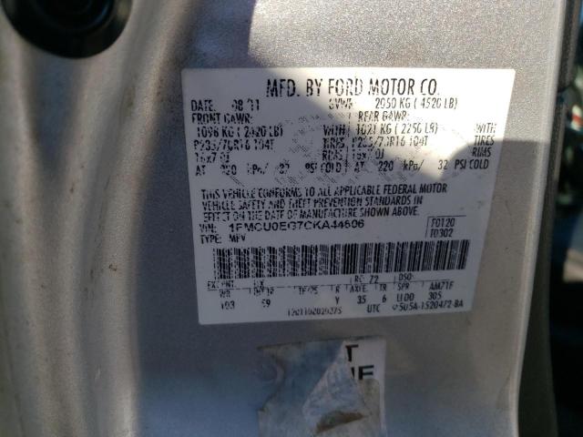 Photo 9 VIN: 1FMCU0EG7CKA44606 - FORD ESCAPE LIM 