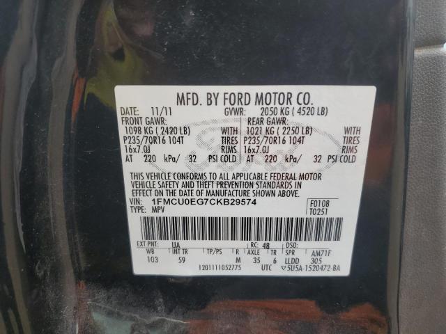 Photo 12 VIN: 1FMCU0EG7CKB29574 - FORD ESCAPE 