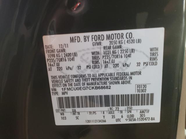 Photo 9 VIN: 1FMCU0EG7CKB68682 - FORD ESCAPE LIM 