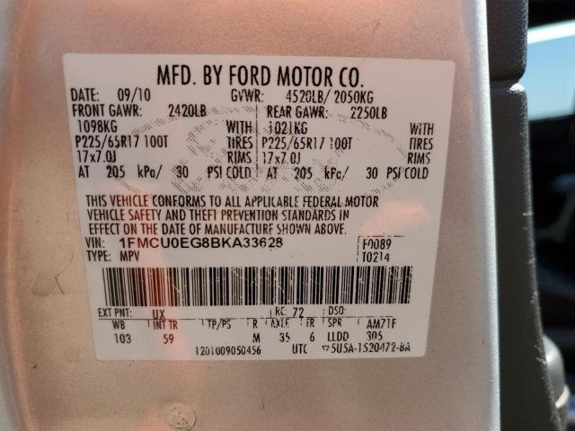 Photo 12 VIN: 1FMCU0EG8BKA33628 - FORD ESCAPE 