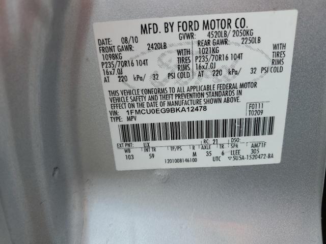 Photo 12 VIN: 1FMCU0EG9BKA12478 - FORD ESCAPE LIM 