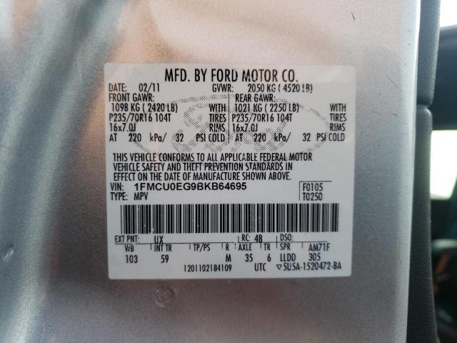 Photo 11 VIN: 1FMCU0EG9BKB64695 - FORD ESCAPE LIM 