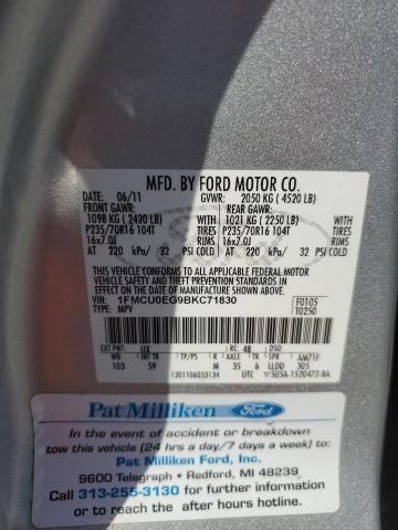 Photo 12 VIN: 1FMCU0EG9BKC71830 - FORD ESCAPE LIM 