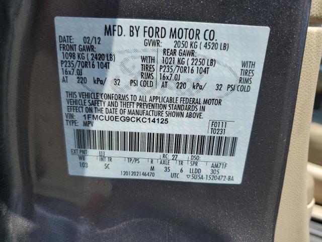 Photo 13 VIN: 1FMCU0EG9CKC14125 - FORD ESCAPE LIM 