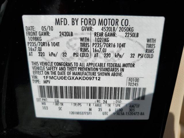 Photo 12 VIN: 1FMCU0EGXAKD09712 - FORD ESCAPE LIM 